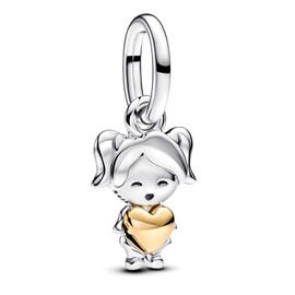 LaMenars Charms Winter Christmas Love Heart Moon for Bracelets 925 Sterling Silver Beads Christmas Day Mother's Day Birthday Anniversary Jewellery for Women, Cubic Zirconia, Cubic Zirconia