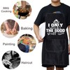 BWWKTOP Funny Grilling Lovers Apron Adjustable BBQ Apron With Pockets