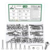 120 Piece M6 Screws Set, Cylinder Screws Nuts Set, Hexagonal