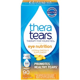 TheraTears Eye Nutrition - 90 Easy to Swallow Capsules, Pack of 3