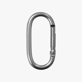 Carabiner Keyring Camping Hiking Fishing oval 10ea