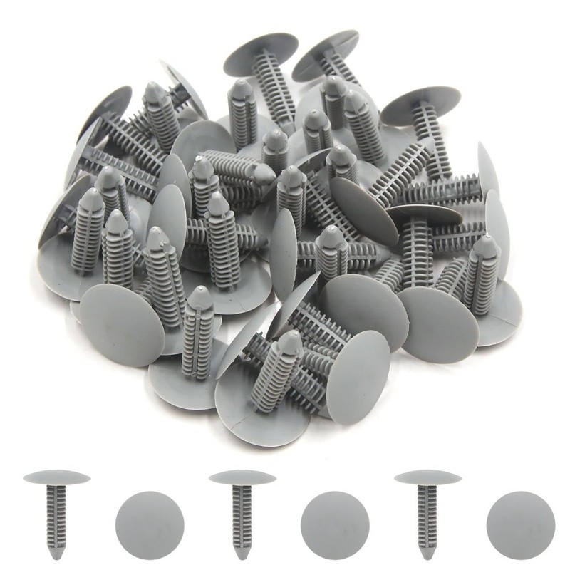 sourcing map 40pcs 7 mm Hole Grey Plastic Car Door