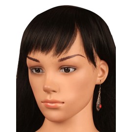 Touchstone Indian Bollywood Exclusively Handcrafted Designer Jewelry Earring in Oxidized Silver Tone for Women., Metal, No Gemstone