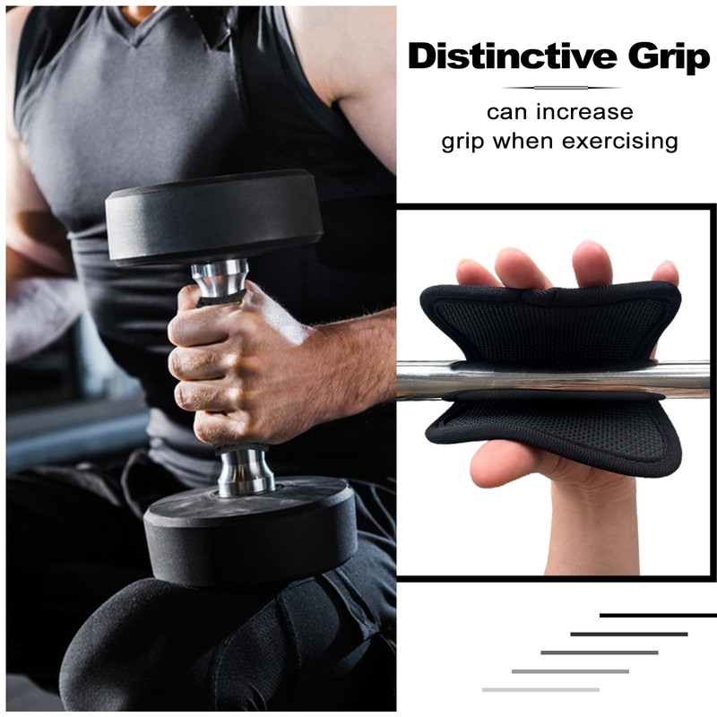 Grip Pads Gym, Anti Slip Barbell Pad Weight Lifting Gloves,