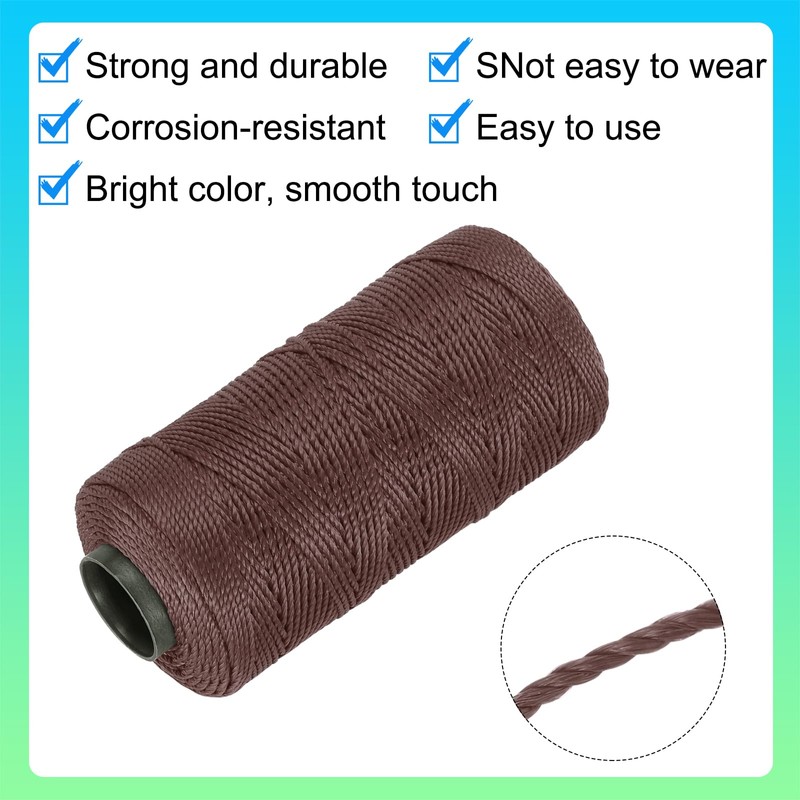 MECCANIXITY Nylon String 3 Strands Twisted Mason Line 1.5mm x