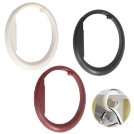 3 PCS Floding Handbag Hanger Folding Decor Table Hook Purse Hanger for Closet Under Table Bar Handbag Hanger Holds Up to 33LB for Bags Hanging on Desktop in The Cafe Shop Library Black White Red