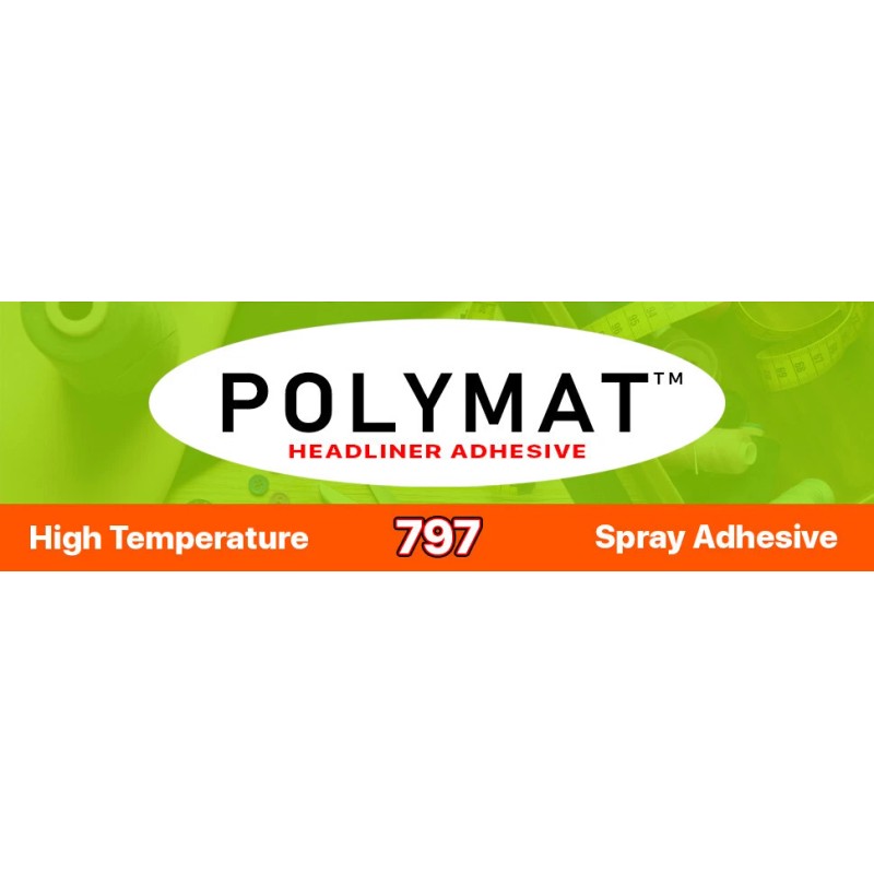 Polymat QTY6 Polymat 797 Hi-Temp Professional PARTY BUS Spray Glue