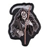 Grey Grim Reaper Skull Patch, Death Skull Patches