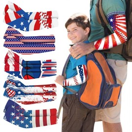 Women's Golf Ice Silk Printed Sports Arm Sleeves for Outdoor Fishing Riding - High Elasticity Sun Protection Mgxt-13+XL 15ea