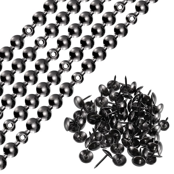 QUARKZMAN Upholstery Pins Strips 1 Metre Shiny Decorative Nails Trim