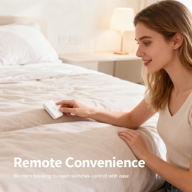 Remote Control Outlet: Wireless On Off Outlet Switch — Lamps Fans & Appliances Indoor — Renter Friendly — 100FT Range — No Wiring