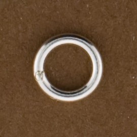 Mayas Gems 10pc, Sterling Silver 7mm Closed Jump Rings. 18gauge. 1mm Thick Soldered Rings.