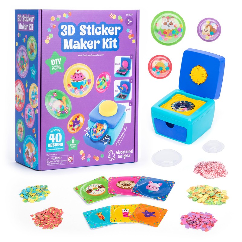 Educational Insights 3D Sticker Maker Kit - Craft Kit for