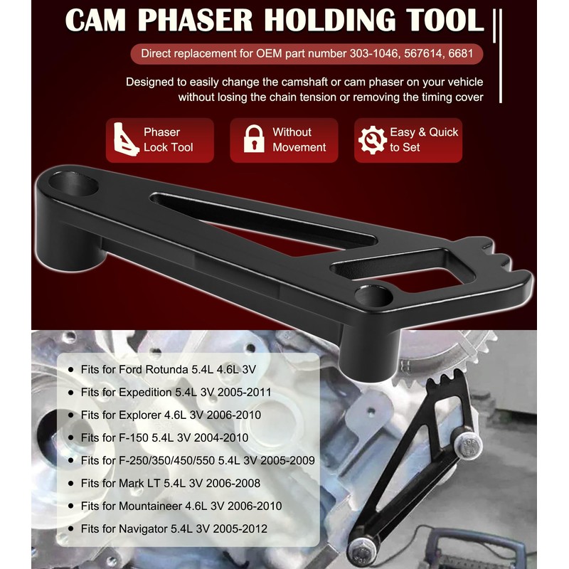 Bonbo Camshaft Tools Set Fits for Ford 4.6L, 5.4L &