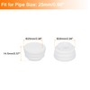 uxcell 8Pcs Round Plastic Hole Plug, 0.98" Dia Rubber End