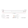 SOViK Actuador micro lineal de 12 V de 2 pulgadas