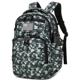 Wotony Military tactical backpack, backpack for men black small tactical assault bag (gray maple, 20 inch)