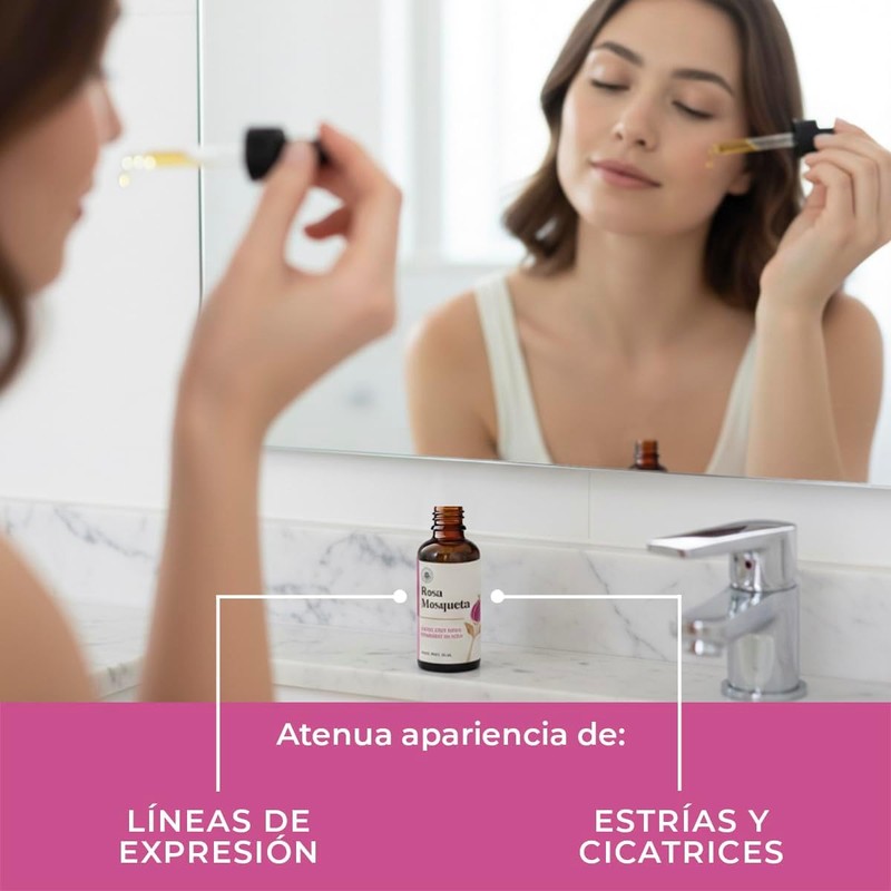 Árbora Aceite de Rosa Mosqueta puro anti-edad atenúa estrías y