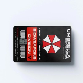 Credit Card Skins Resident Evil Umbrella Corp ID Badge Credit Card Skin | Gaming Decal - 2 pack