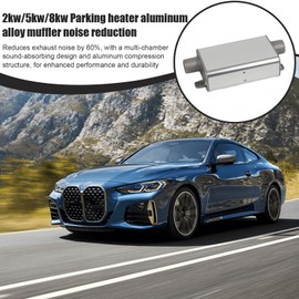 Exhaust Muffler | Parking Heater Muffler | Accessories Noise Reduction Aluminum Alloy Silencer for Automotive Noise Reducer Parking Truck Auto Vehicle Air Heater
