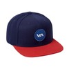 RVCA Men's Va Patch Snapback, Navy/Red