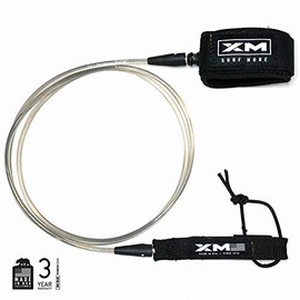 XM SURF MORE Surfboard Leash - Premium Surf Leash for Short Boards & Long Boards - Adjustable, Ultra-Strong Strap for Ankle Support - COMP Strength Cord (.220in) - USA Made