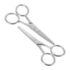 Vaguelly 2pcs Stainless Steel Eyebrow Scissors for Women Compact Grooming