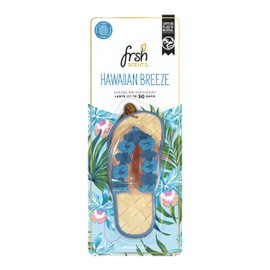 FRSH Scents FR4484 x1 Hawaiian Breeze Scented Blue Hanging Sandal – Lifespan of up to 30 Days – Ideal for Rear-View Mirrors and Hanging Handles