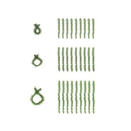 Haute Decor GarlandTies™, Assorted Pack of 3 Sizes (Noble Fir) - 40 Garland Twist Ties - Hang Garland, Lights, Decorations