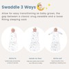 ZIGJOY Sleep Sack Swaddle 1.0 Tog Baby Wearable Blanket 100%