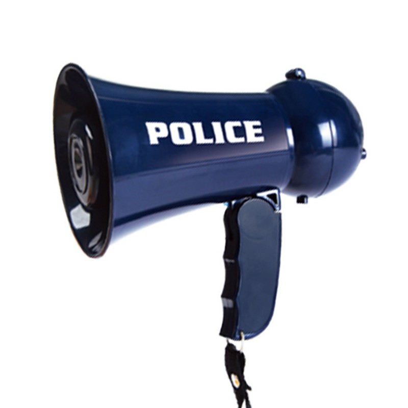 Kids Pretend Police Officer Toy Megaphone with Siren Sound for