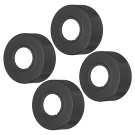 sourcing map 4pcs Shower Arm Flange 66mm/2.6" OD Escutcheon Plate Stainless Steel Round Plumbing Cover Plates for 25mm/1" Dia Water Pipe Faucet Decoration Kitchen Accessories, Black