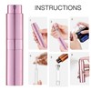 LISAPACK 8ML Brushed Atomizer Perfume Spray Bottle for Travel, Empty