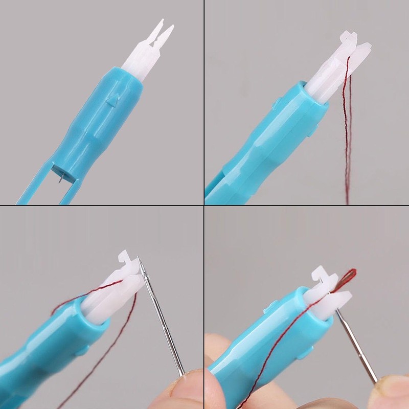 YSJCHEBS 4 Pieces Sewing Machine Needle Threader, 2 Pieces Cylindrical