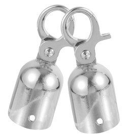 DOITOOL Set of 2 Decking Rope Fittings Rope End Snap Stopper Cap Hook Cord Locks for Outdoor Use