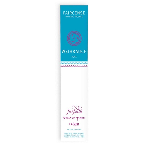 farfalla Faircense Incense Sticks - Frankincense / Aura, 10 Pcs