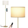 Ambimall 60'' Modern Floor Lamp with Remote, Tall Lamps for