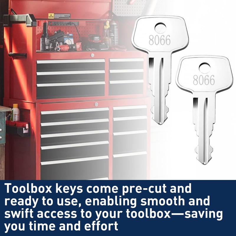 8066 Toolbox keys for Sears, Kobalt, Husky, Precision Cut Tool