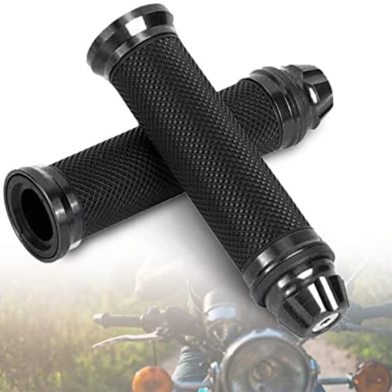 Motorcycle Grip Left and Right Set Aluminum Bar End 0.9