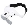 Magnifying Glasses for Eyelash Extensions with 2 LED Light Headband