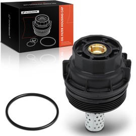 A-Premium Oil Filter Housing Cap Assembly Compatible with Toyota Tundra 2007-2018, Sequoia 2008-2018, Land Cruiser 2008-2011/2013-2018 & Lexus LX570 2008-2011/2013-2018, 5.7L, Replace# 15620-38010