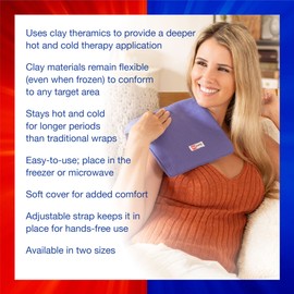 Thermi Paq Reusable Ice Pack and Hot Cold Pack For Injuries - Shoulder, Elbow, Ankles, Back and Knee Ice Pack, Medium, 6 inches x 12 inches