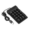 Bewinner Wired Numeric Keypad, 19 Keys Portable Slim Splashproof Waterproof