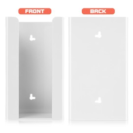 VILLCASE Acrylic Glove Dispenser, Disposable Glove Holder Wall Mount, 5.5- Inch Wide x 3- Inch Deep x 9.8- Inch High, White