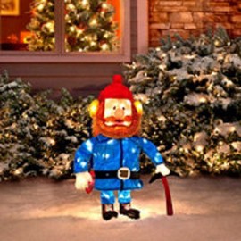 Rudolph & Friends Yukon Cornelius 32" 3-D Tinsel Christmas Decoration Yard Art (Large Version)