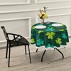 senya St Patrick Day Shamrocks Clover Lucky Leaf Round Tablecloths