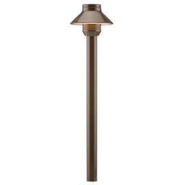 FX Luminaire by Hunter SPALED20W12RBZ - Path Light Fixture with 12" Riser Aluminum Housing Antique Bronze Finish (G4 LED 2700K 1.6W)