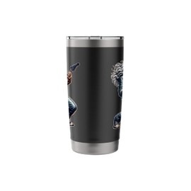 Baby Boomer Rock and Roll Senior Citizen Rock Star Guitarist Stainless Steel Insulated Tumbler