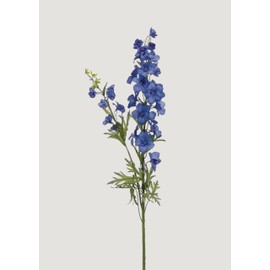 Blue Faux Blooming Delphinium Flower - 39"
