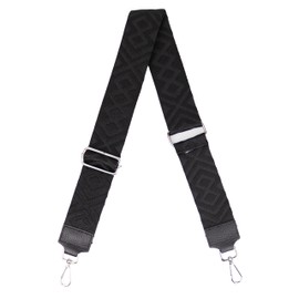 MIRROSI® Women's Bum Bag, Genuine Leather, Made in Italy, Shoulder Bag, Chest Bag, Crossbody Bag (1 Bag & 2 Straps), Black (fish tackle)